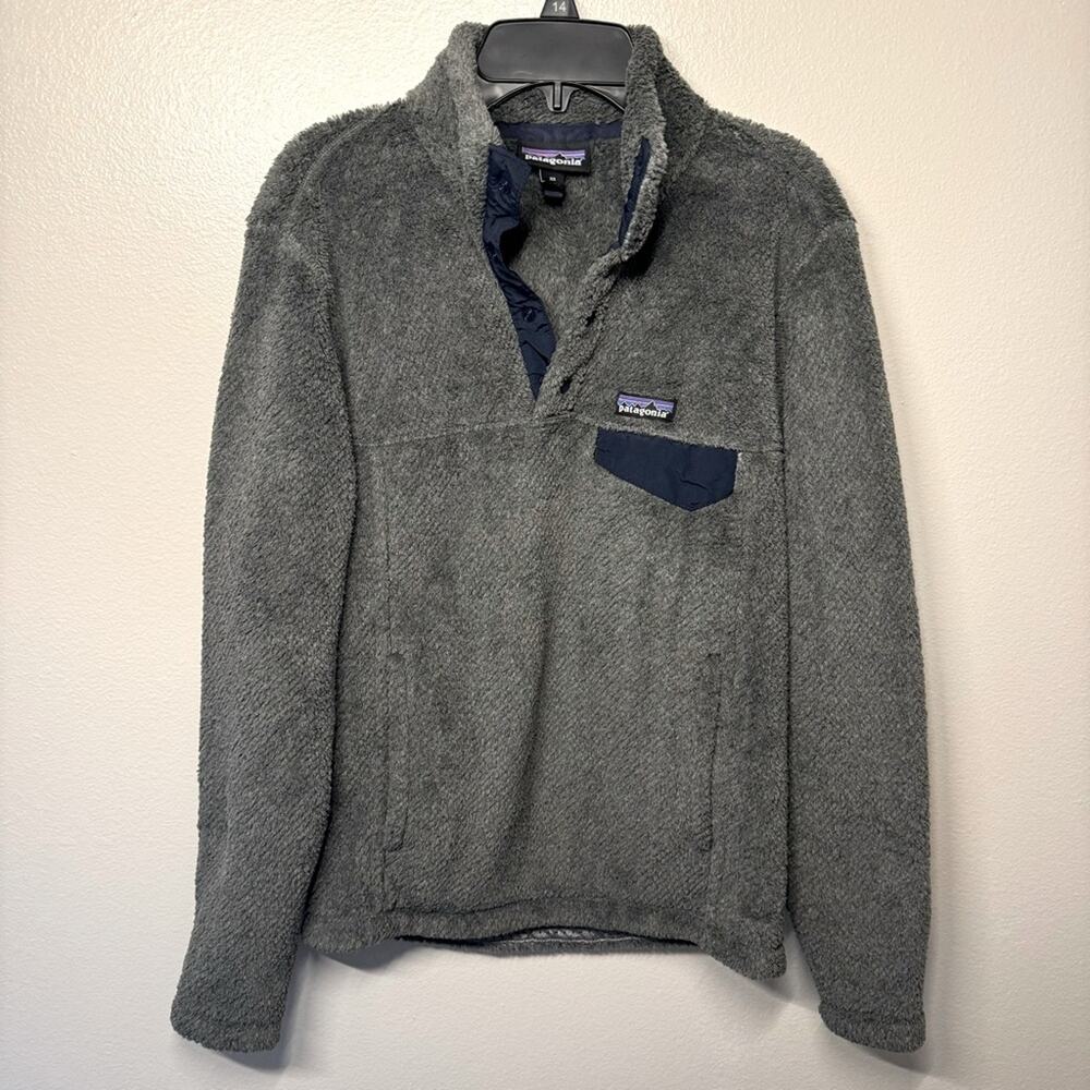 PATAGONIA Worn Wear Women’s Re-Tool Snap-T Pullover Fleece Jacket Gray Size XS